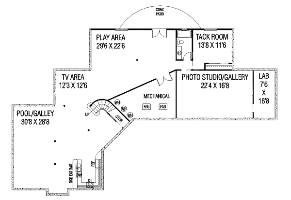 lower floor house blueprint