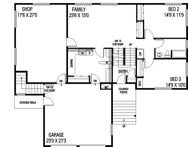 lower floor house blueprint
