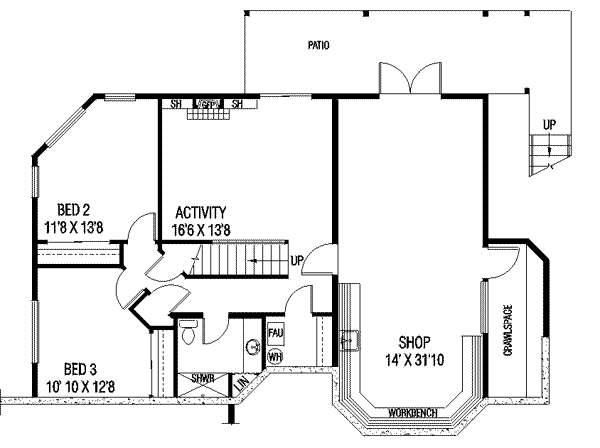 lower floor house blueprint