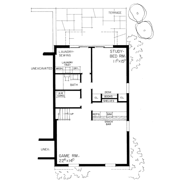 lower floor house blueprint