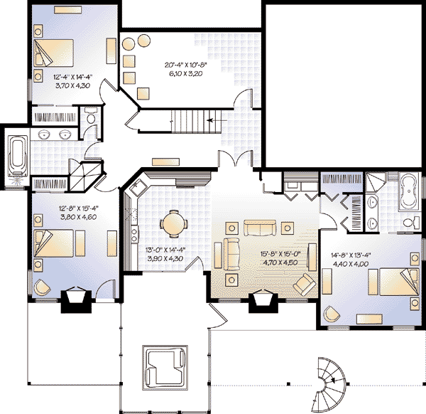 lower floor house blueprint