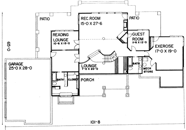 lower floor house blueprint