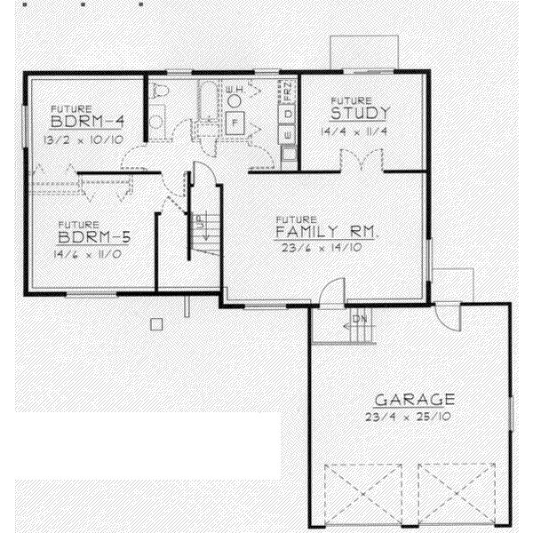 lower floor house blueprint