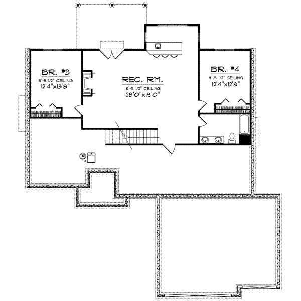 lower floor house blueprint