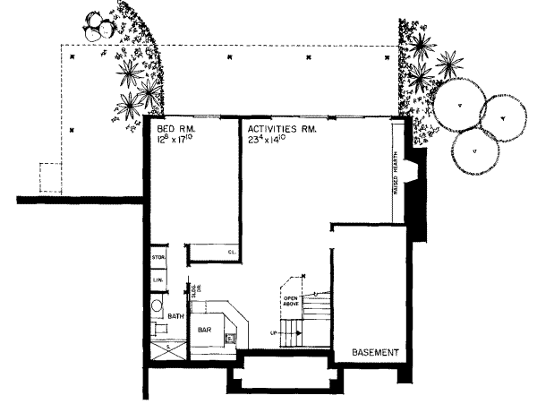 lower floor house blueprint