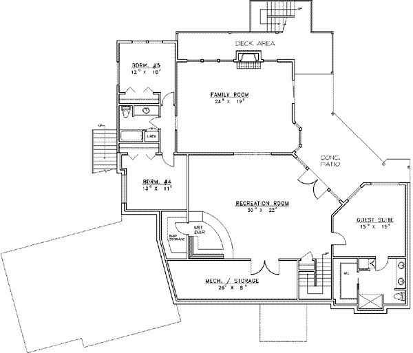 lower floor house blueprint