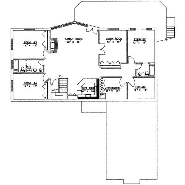 lower floor house blueprint