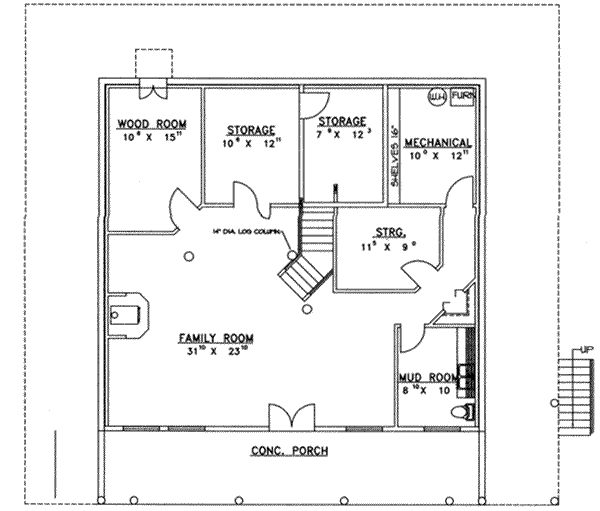 lower floor house blueprint