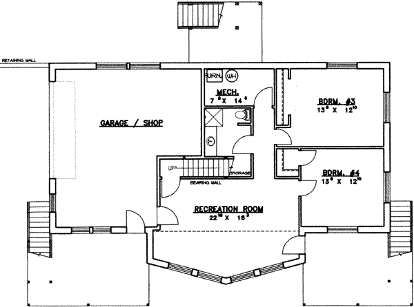 lower floor house blueprint