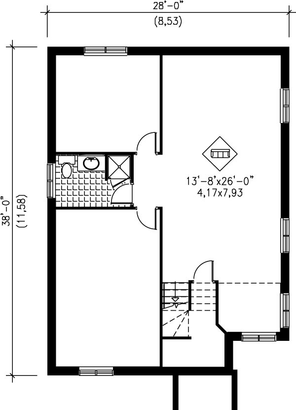 lower floor house blueprint
