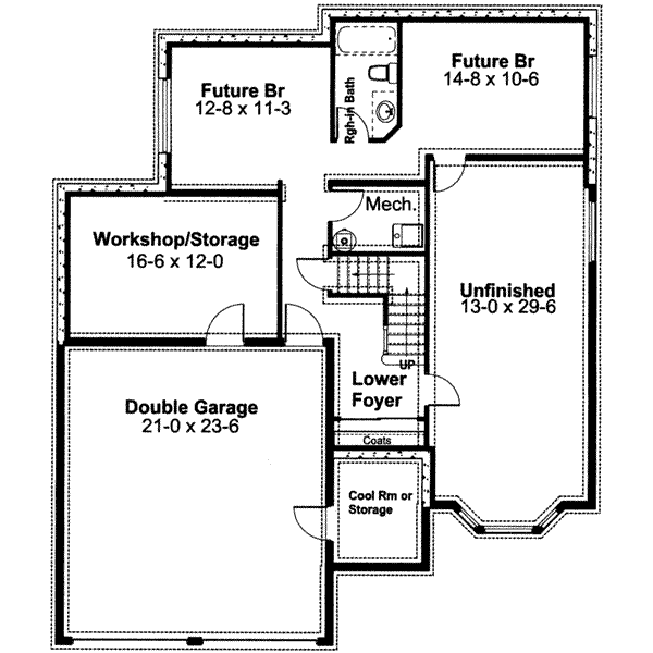 lower floor house blueprint