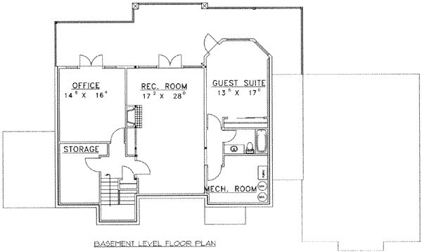 lower floor house blueprint