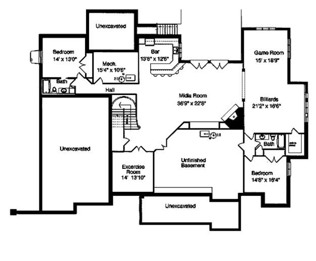 lower floor house blueprint