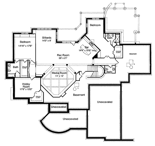 lower floor house blueprint