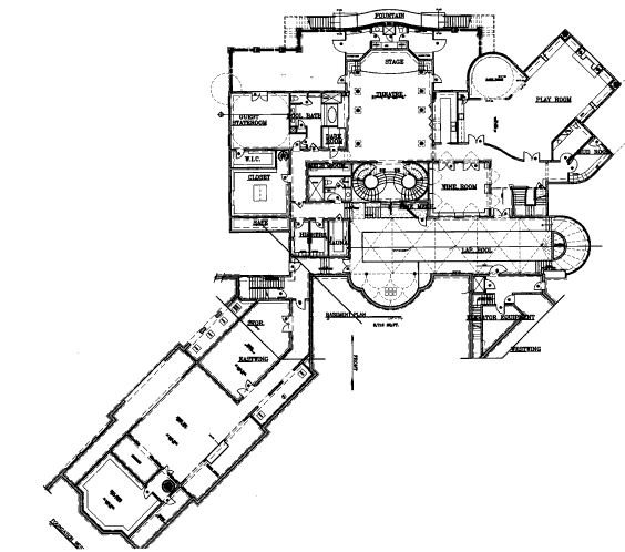 lower floor house blueprint