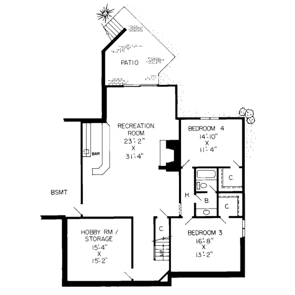 lower floor house blueprint
