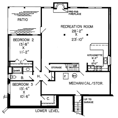 lower floor house blueprint