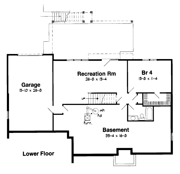 lower floor house blueprint