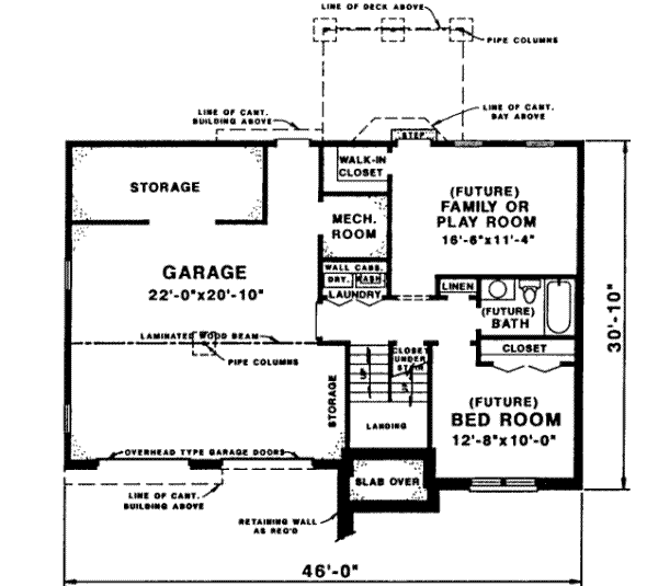 lower floor house blueprint