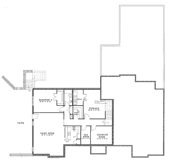 lower floor house blueprint
