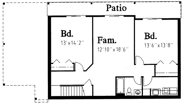 lower floor house blueprint