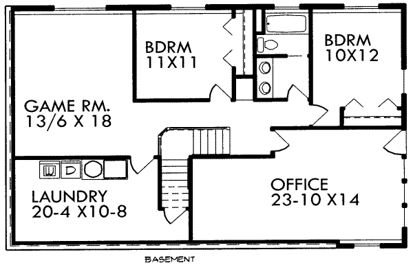 lower floor house blueprint