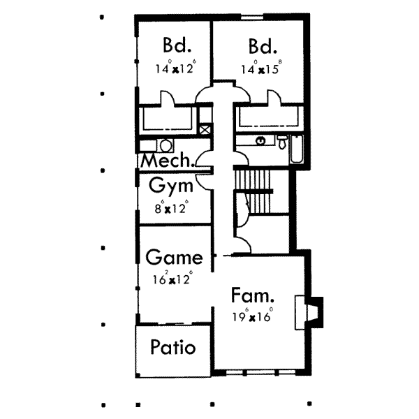 lower floor house blueprint