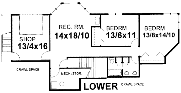 lower floor house blueprint