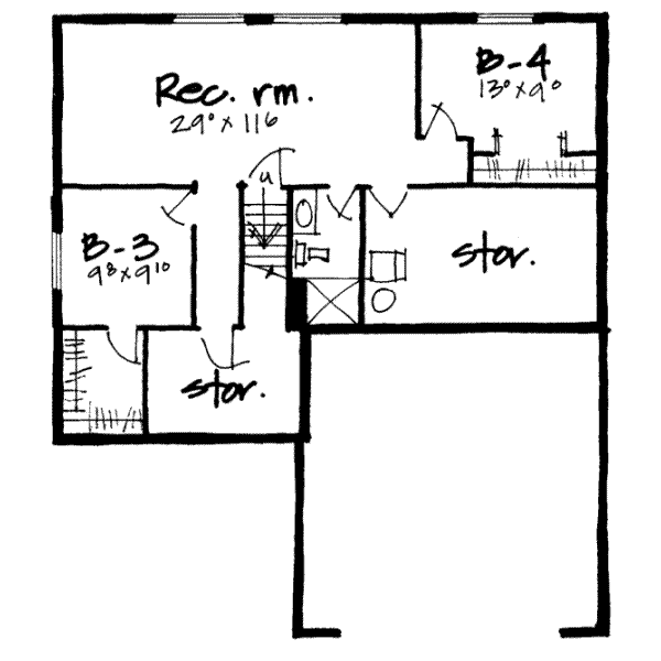 lower floor house blueprint