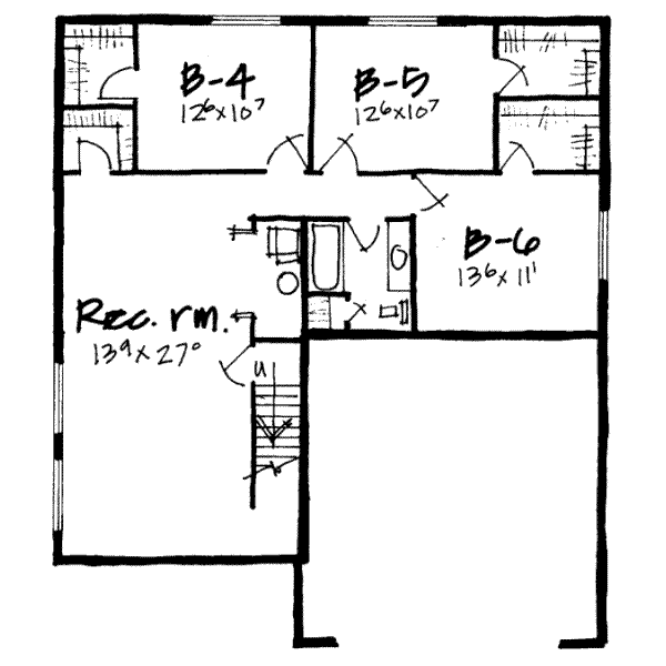 lower floor house blueprint