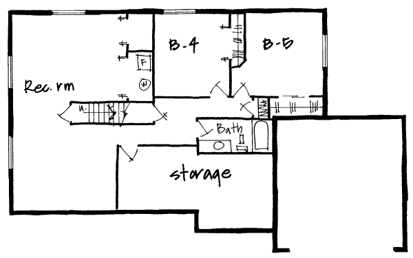 lower floor house blueprint