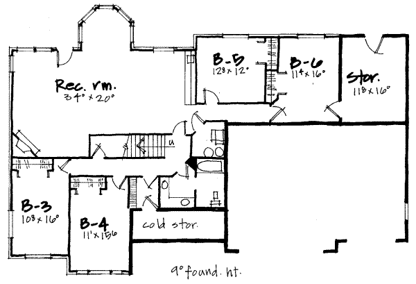 lower floor house blueprint