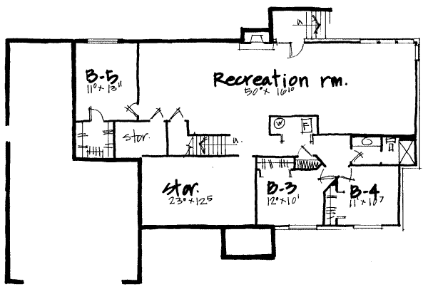 lower floor house blueprint