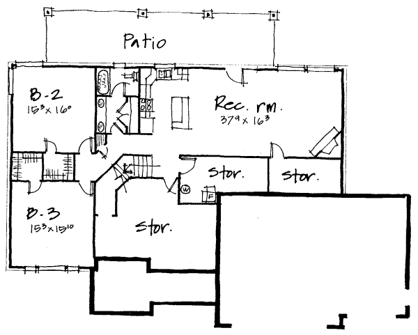 lower floor house blueprint
