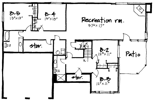 lower floor house blueprint
