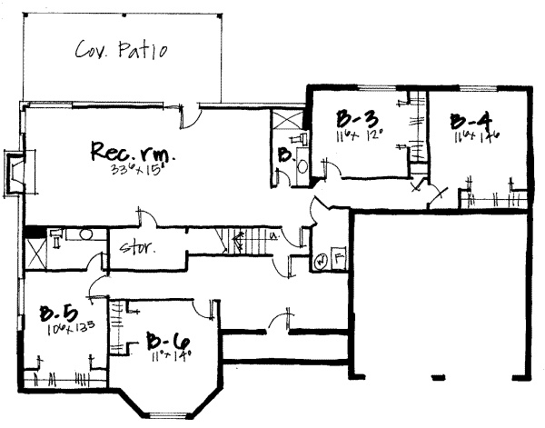 lower floor house blueprint