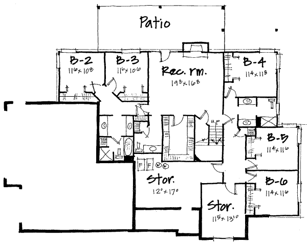 lower floor house blueprint