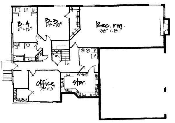 lower floor house blueprint