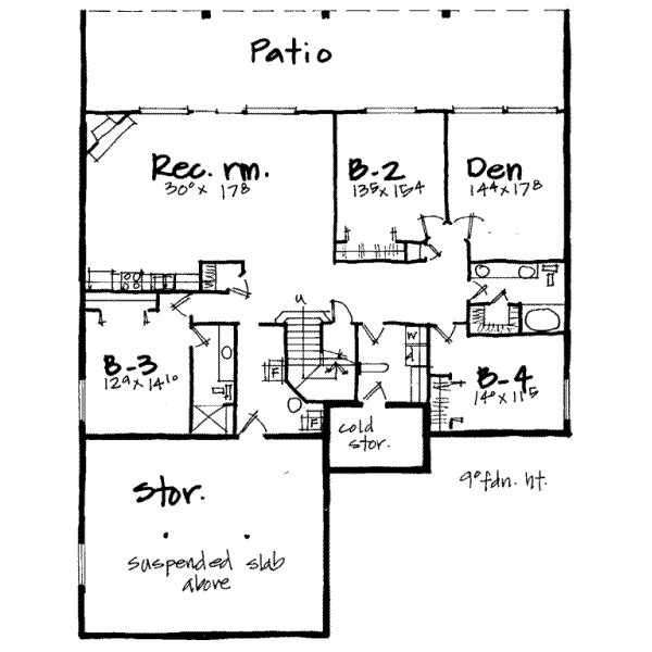 lower floor house blueprint