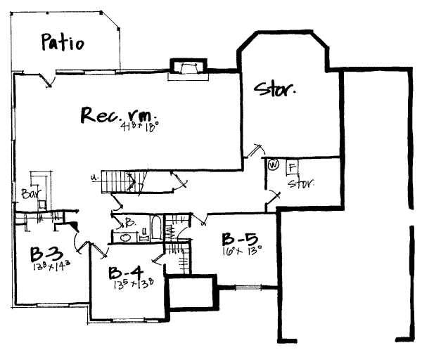 lower floor house blueprint