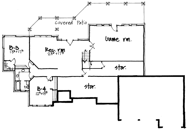 lower floor house blueprint