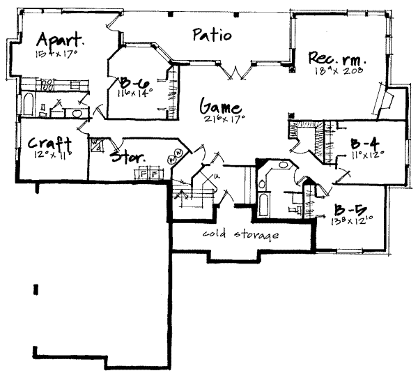 lower floor house blueprint