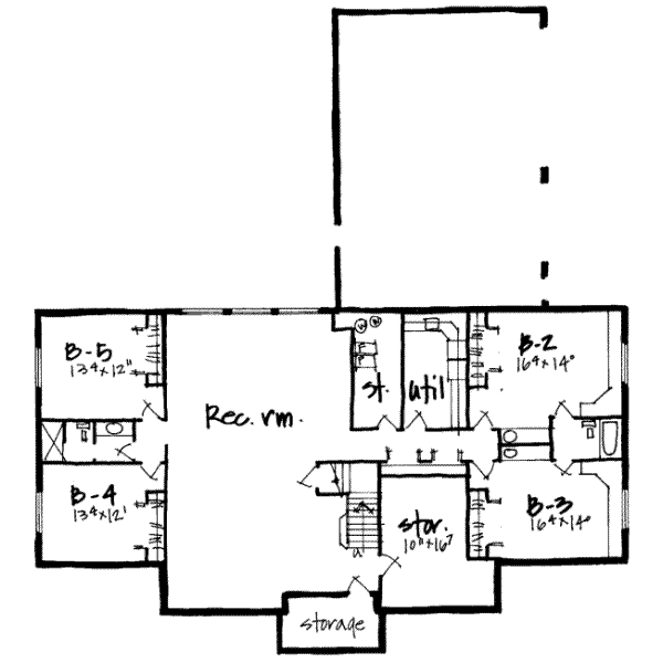 lower floor house blueprint