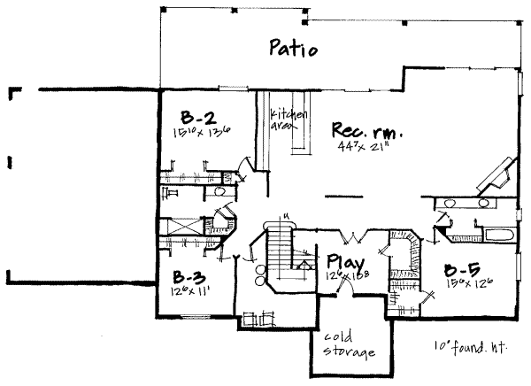lower floor house blueprint