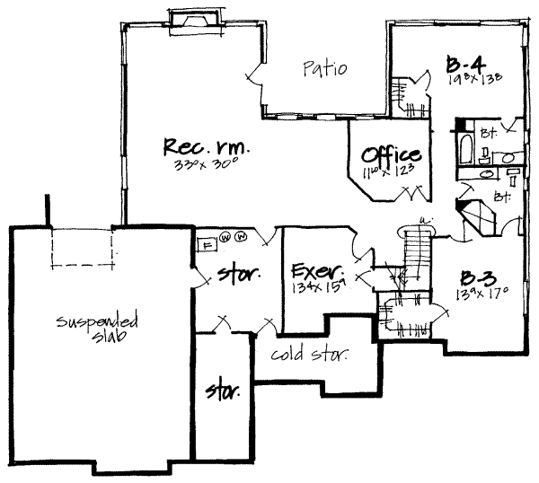 lower floor house blueprint