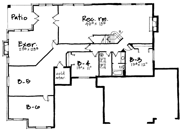 lower floor house blueprint
