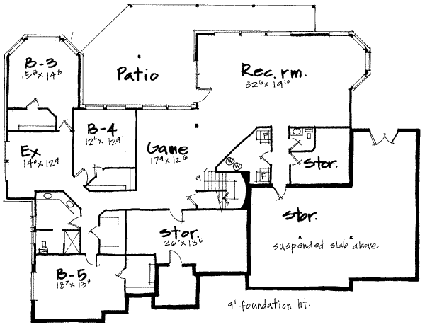 lower floor house blueprint