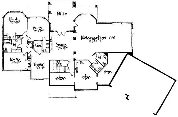 lower floor house blueprint