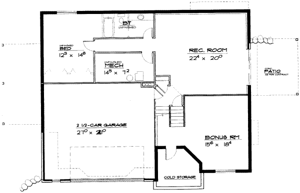 lower floor house blueprint