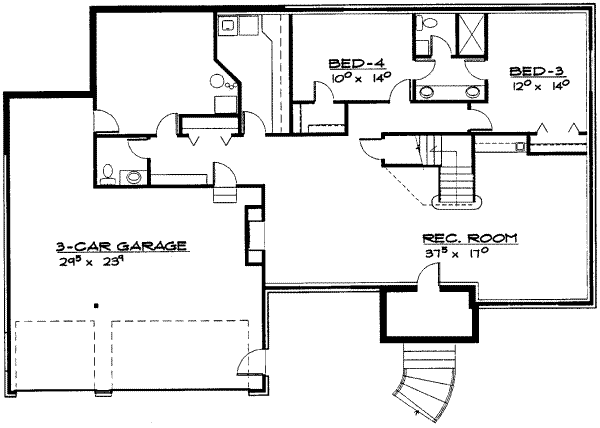 lower floor house blueprint